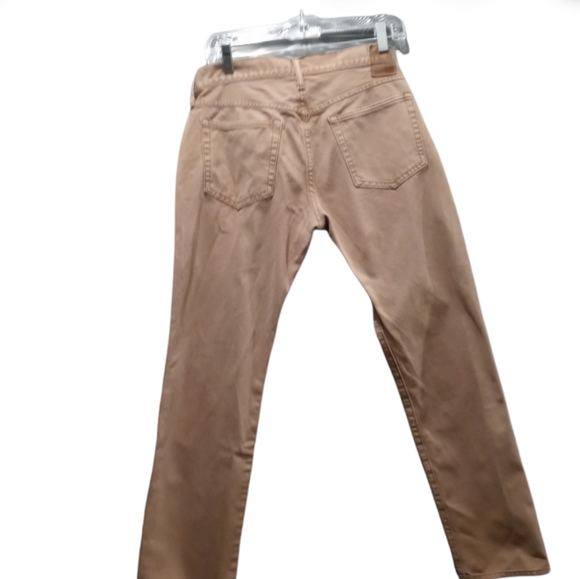 Gap Mens Slim Fit Khaki Tan Jean Pants Size 30x30 Front Zipper Closure - Picture 6 of 6